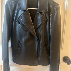 Blank NYC Black Leather Biker Jacket